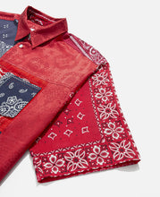 Load image into Gallery viewer, Bandana Shirt (Navy/Red)
