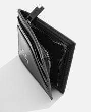 Load image into Gallery viewer, Curve Leather Zip Pouch (Black)
