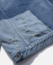 Load image into Gallery viewer, Lazer Denim Jacket (Navy)
