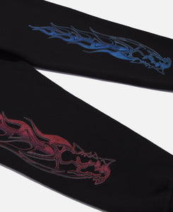 'Dragon Flames' Sweatpant (Black)
