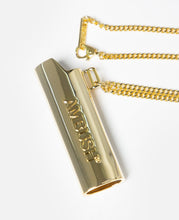 Load image into Gallery viewer, Logo Lighter Case Necklace (Gold)
